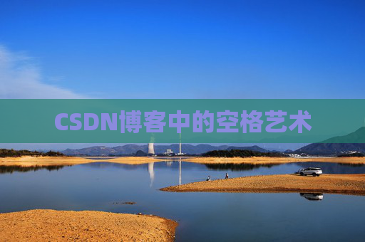 CSDN博客中的空格艺术